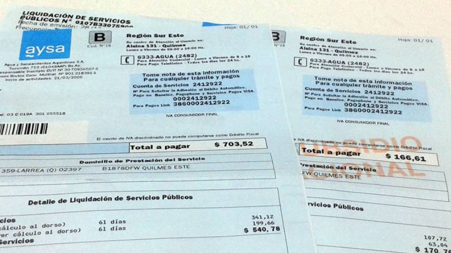 AySA factura online pago
