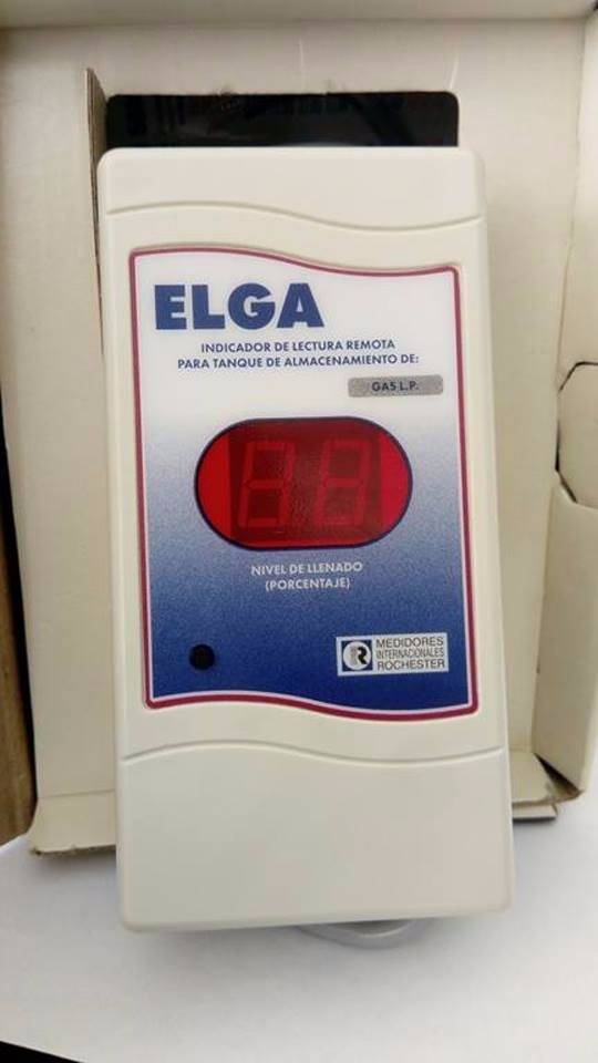 Medidor de gas lectura