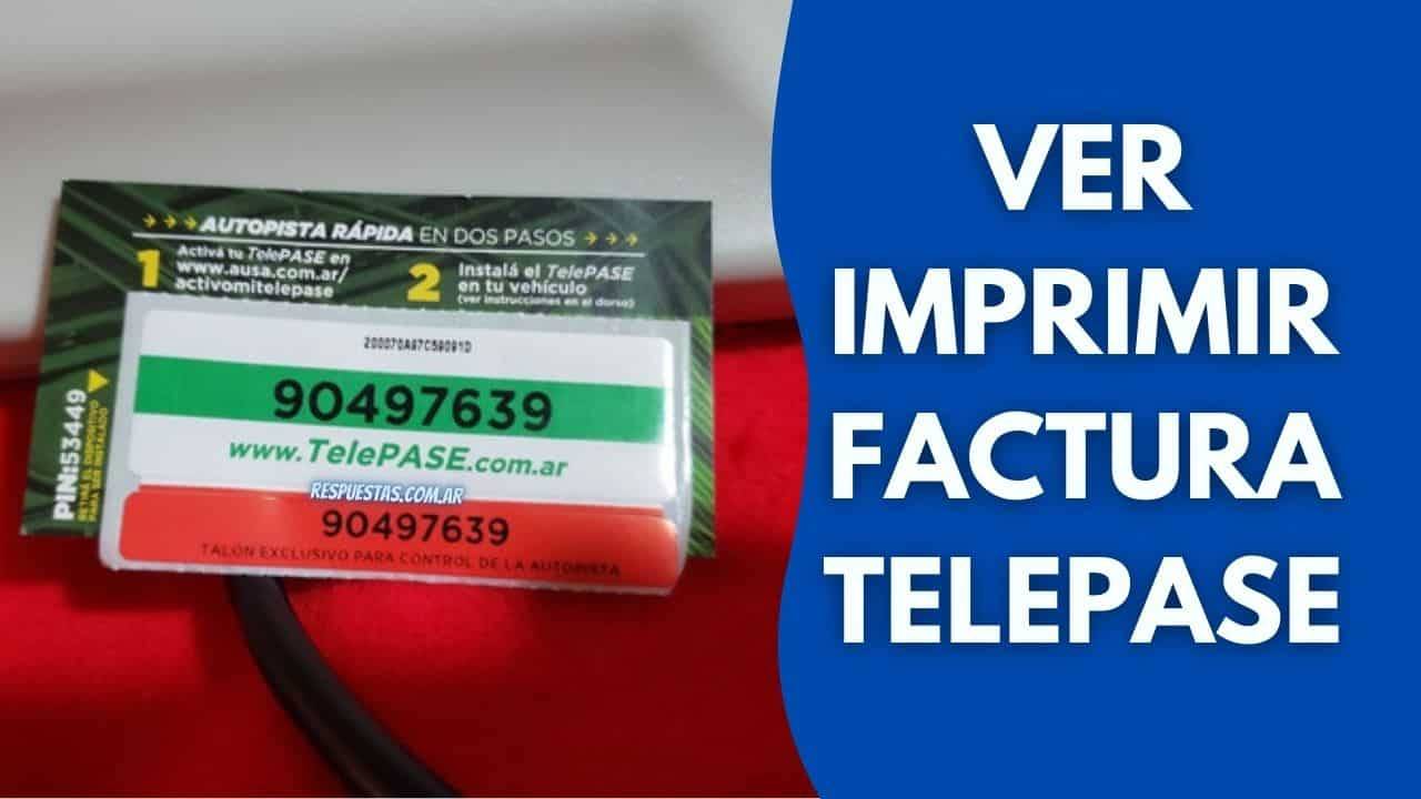 Telepase facturas online